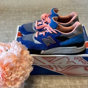 New Balance 998 blue and pink (size 9)